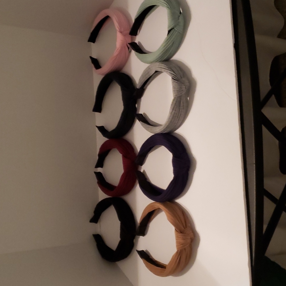 8 Pieces Headbands for Women, Knotted Wide Headbands